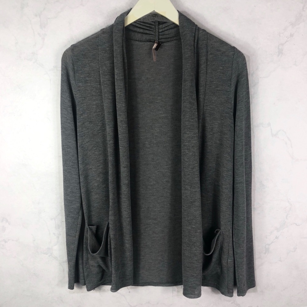 [Poof] Gray Knit Cardigan